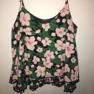 Hawaiian floral tank top